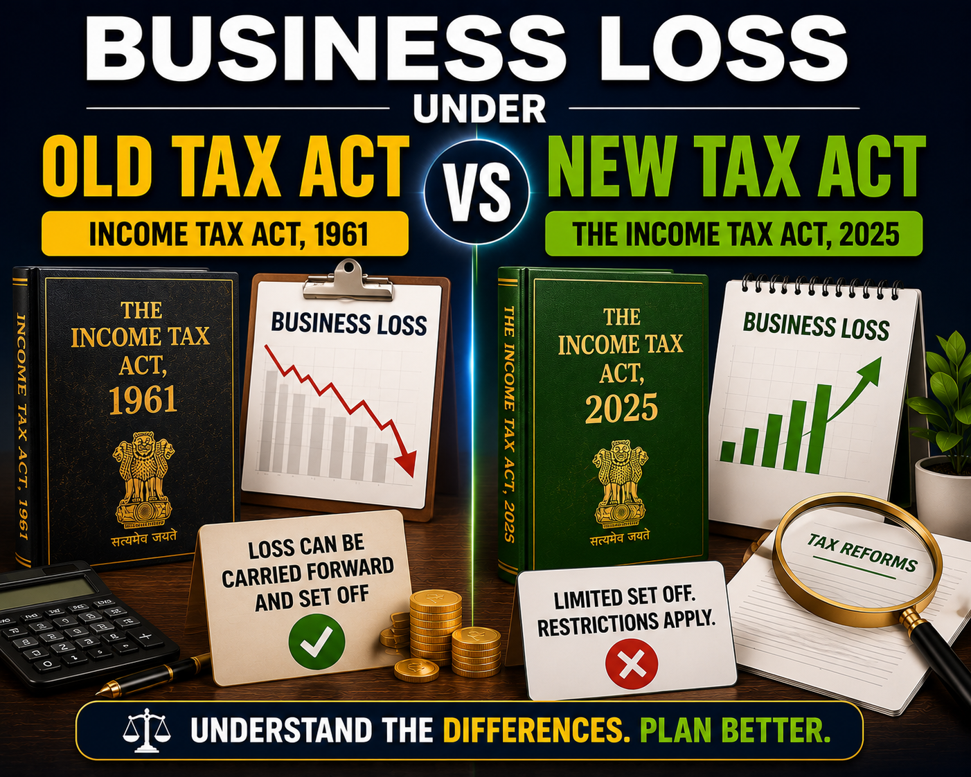 Business Loss Under Old Tax And New Tax Act